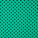 Gabardina Elástica Lunares 17mm Verde-Negro - Ribes y Casals