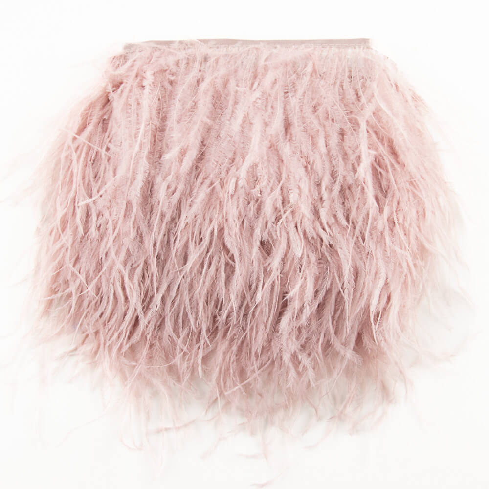 Flecos de Pluma Avestruz Rosa Palo. - Ribes y Casals