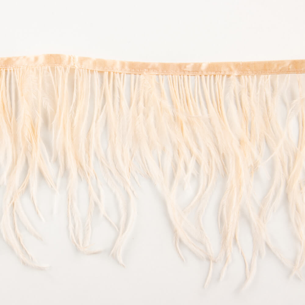 Flecos de Pluma Avestruz Salmón. - Ribes y Casals