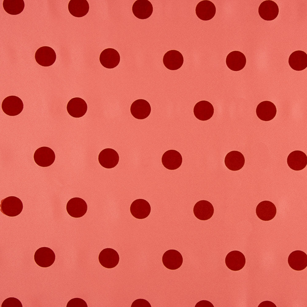 Fama Coral Lunar Flocado Rojo 30mm - Ribes y Casals