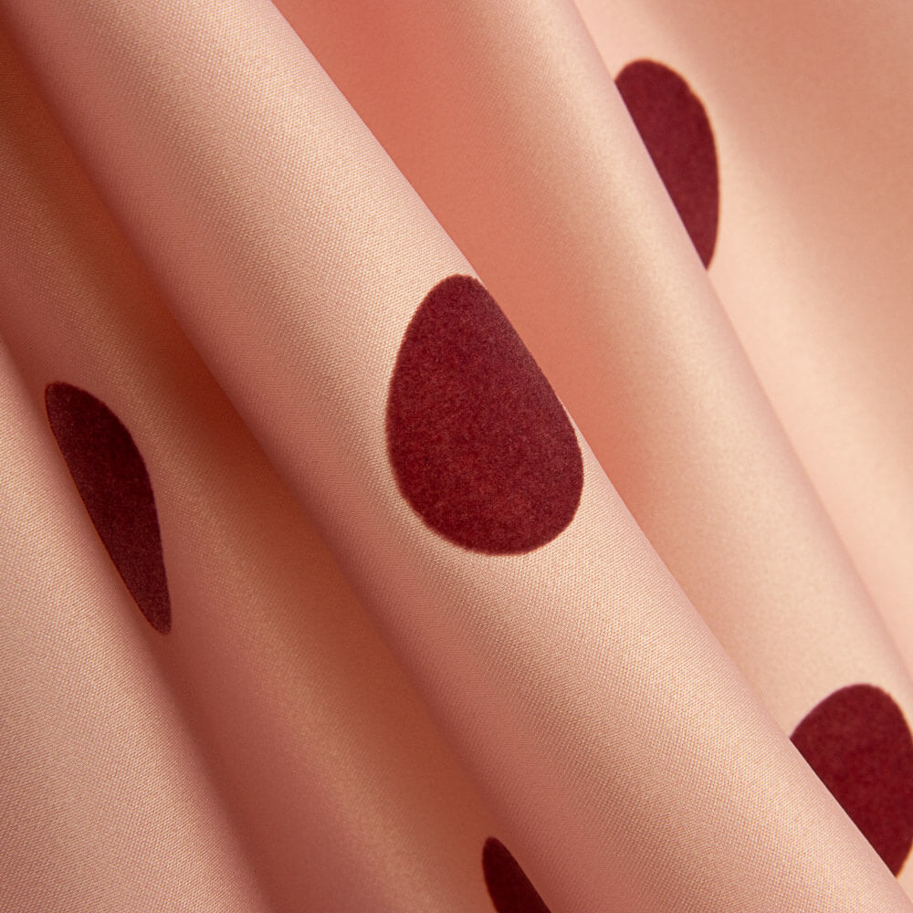 Fama Rosa Claro Lunar Flocado Rosado 30mm - Ribes y Casals