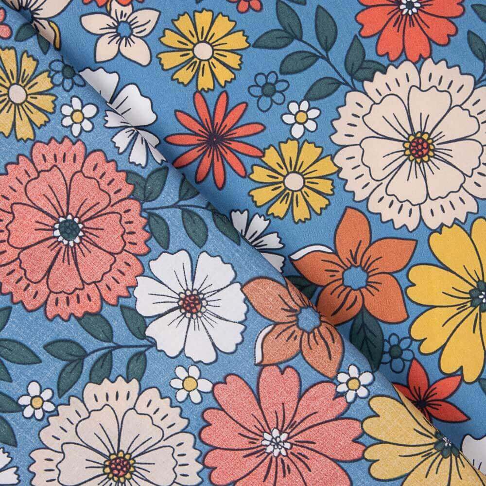 Popelín Algodón Flores Dara - Ribes y Casals