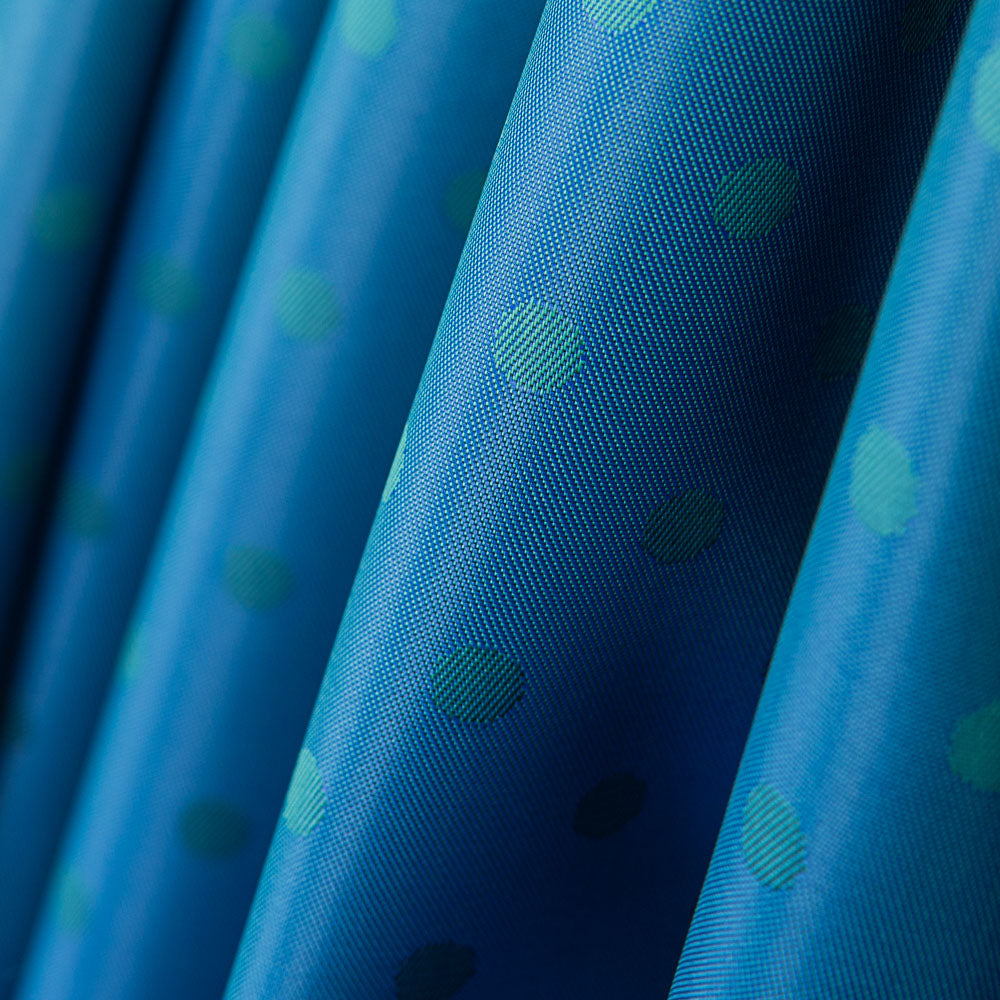 Forro Rayón Lunares Azul Verde - Ribes y Casals