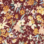 Gasa Algodón Floral Teja - Ribes y Casals