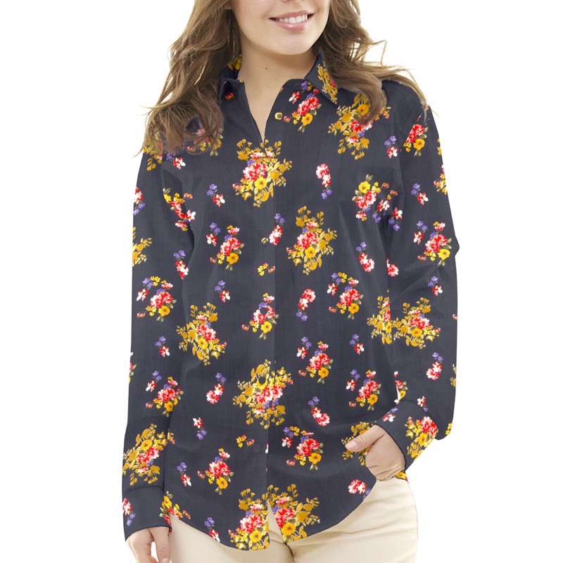 Gasa Bambula Bouquet Negra - Ribes y Casals