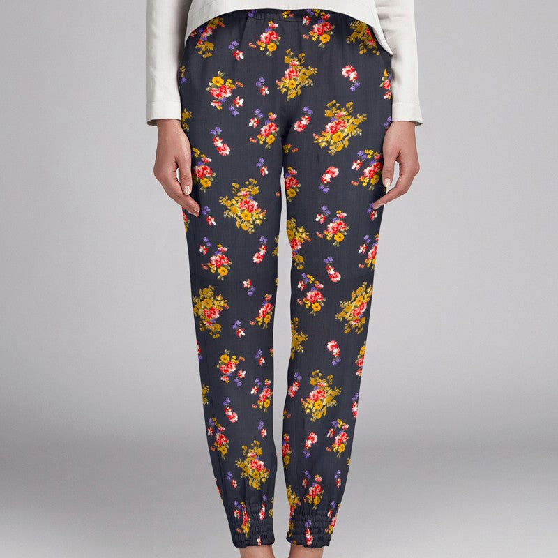 Gasa Bambula Bouquet Negra - Ribes y Casals