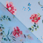 Gasa Bambula Garden Azul - Ribes y Casals