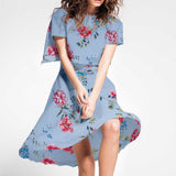 Gasa Bambula Garden Azul - Ribes y Casals