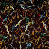 Gasa Bambula Hermes Marrón - Ribes y Casals