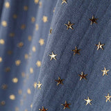 Gasa Bambula Lurex Azul - Ribes y Casals