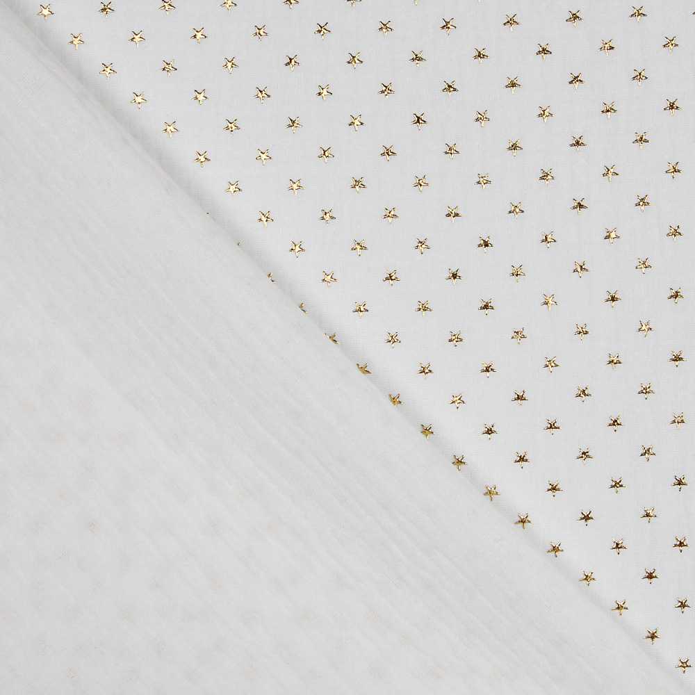 Gasa Bambula Lurex Blanca - Ribes y Casals