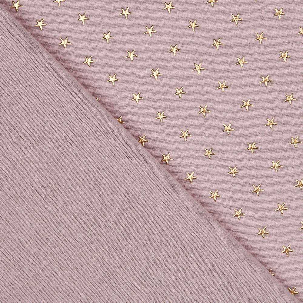 Gasa Bambula Lurex Lavanda - Ribes y Casals