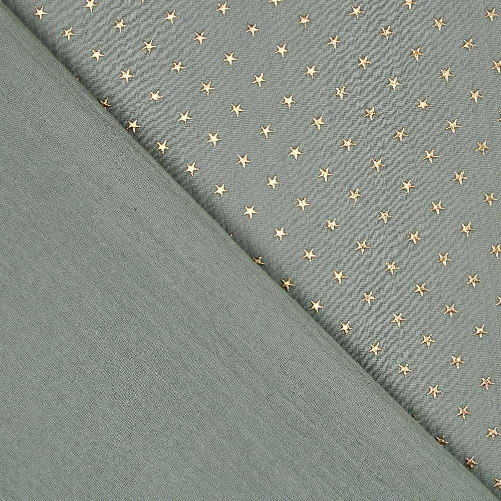 Gasa Bambula Lurex Menta - Ribes y Casals