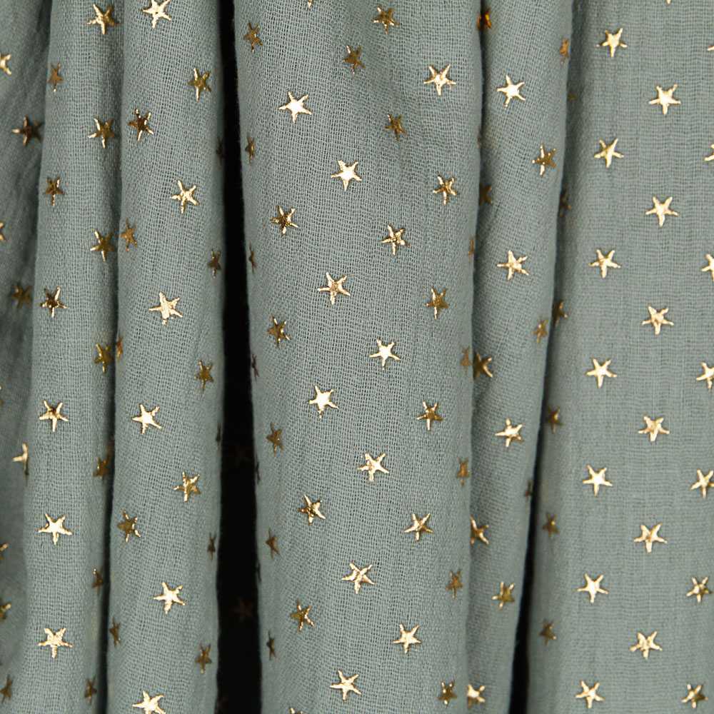 Gasa Bambula Lurex Menta - Ribes y Casals