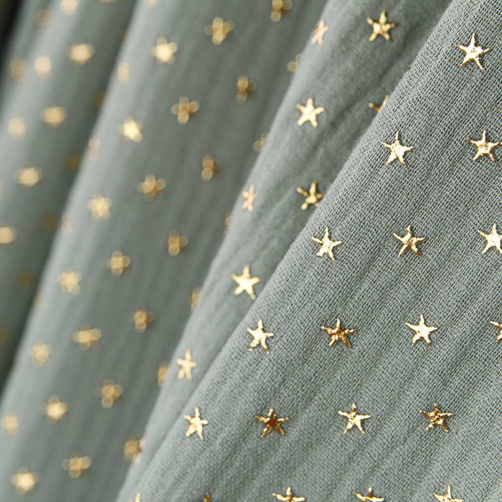 Gasa Bambula Lurex Menta - Ribes y Casals