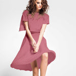 Gasa Bambula Lurex Rosa - Ribes y Casals