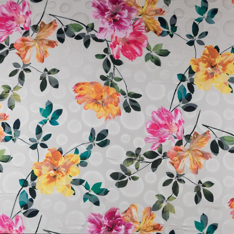 Gasa Devoré Flamenca Cruda - Ribes y Casals