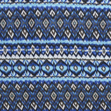 Gasa Estampada Étnica Rombos Azul - Ribes y Casals