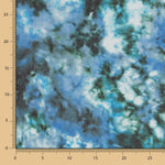 Gasa Estampada Tie Dye Azul - Ribes y Casals