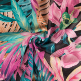 Gasa Estampada Tropic Fucsia - Ribes y Casals