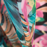 Gasa Estampada Tropic Fucsia - Ribes y Casals