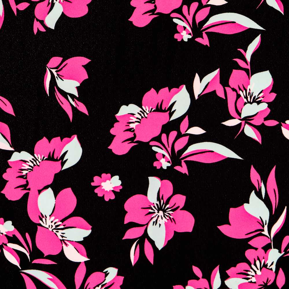 Gasa Floral Fucsia - Ribes y Casals