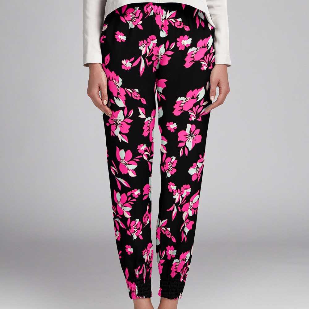 Gasa Floral Fucsia - Ribes y Casals