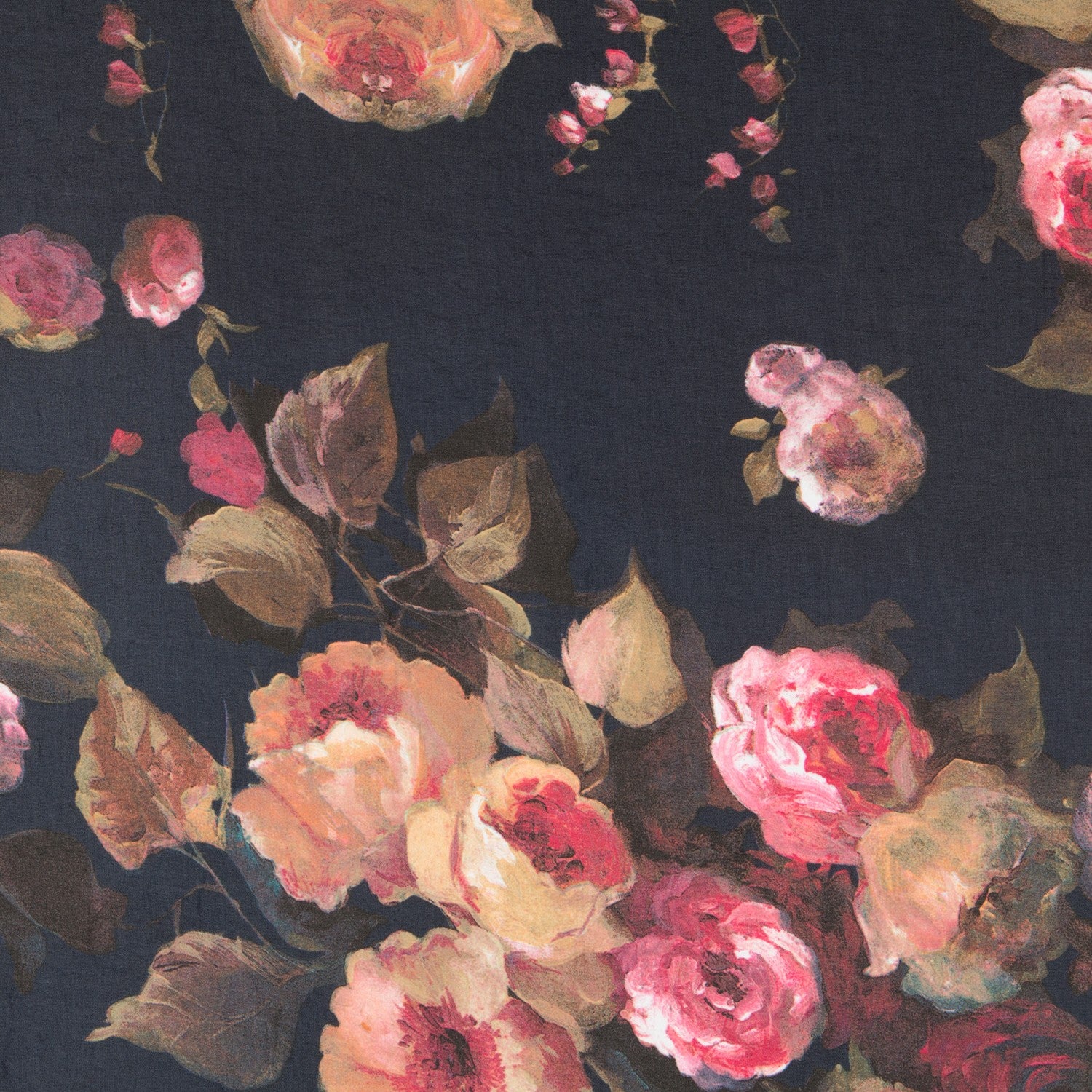 Gasa Floral Otoño Navy - Ribes y Casals