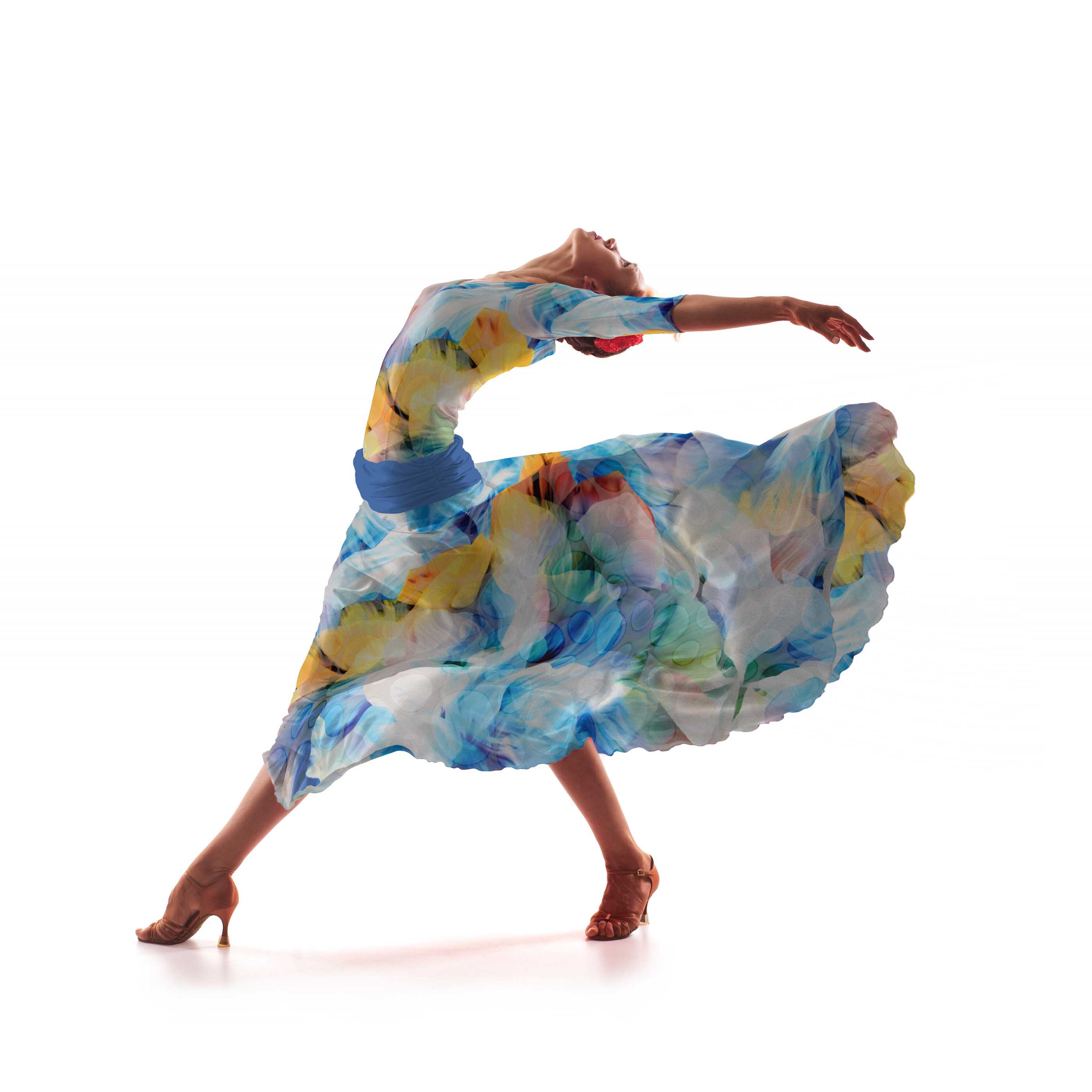 Gasa Lunar Pétalos Azul - Ribes y Casals