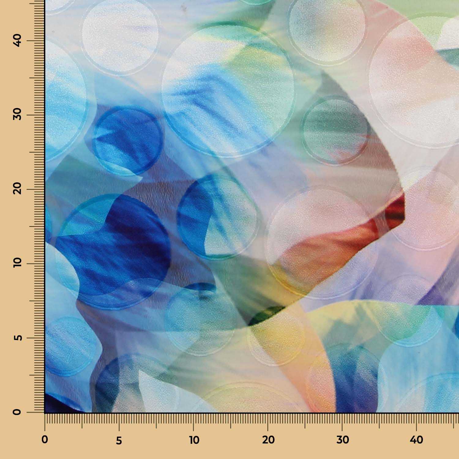 Gasa Lunar Pétalos Azul - Ribes y Casals