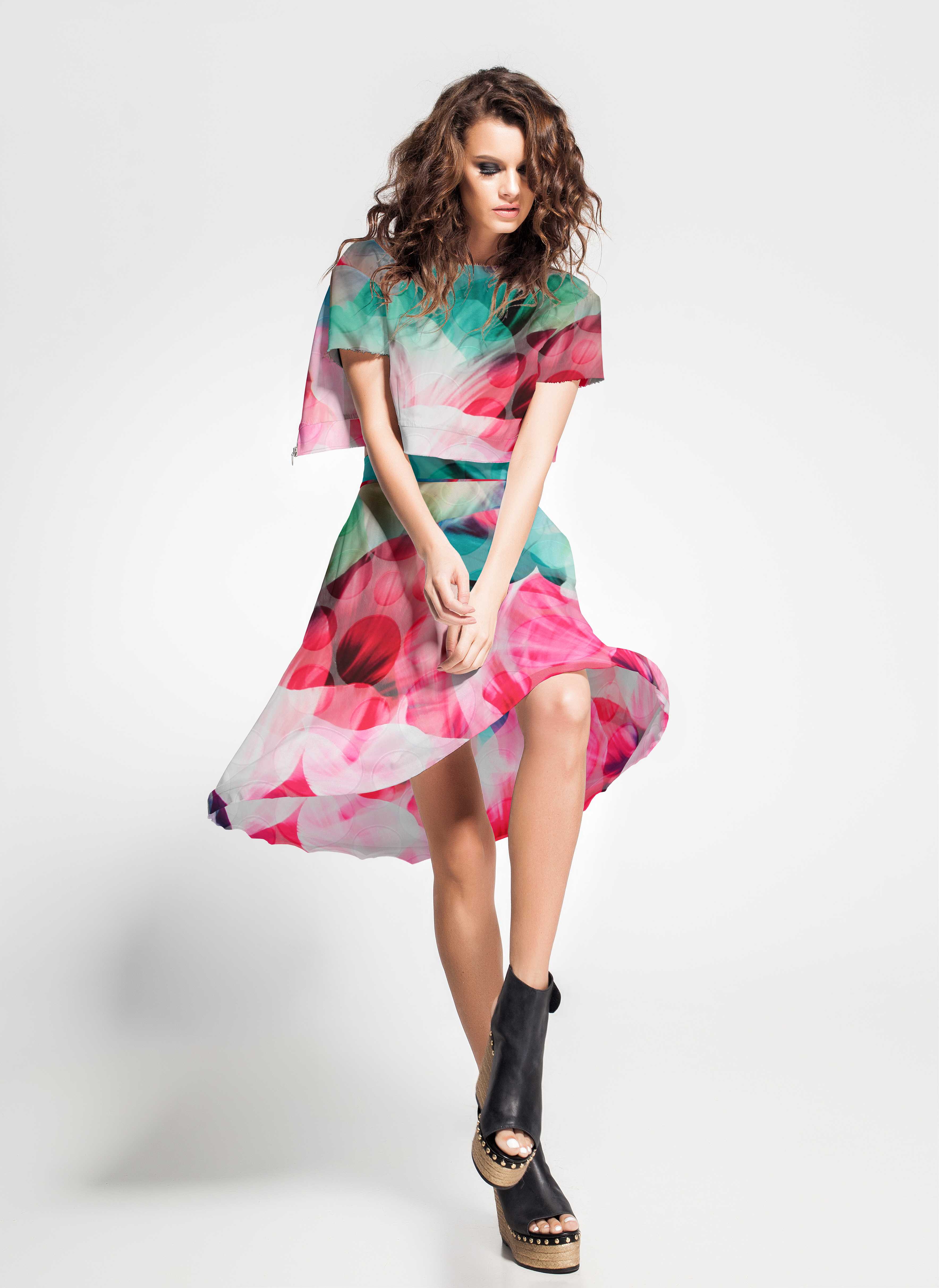 Gasa Lunar Pétalos Fucsia - Ribes y Casals