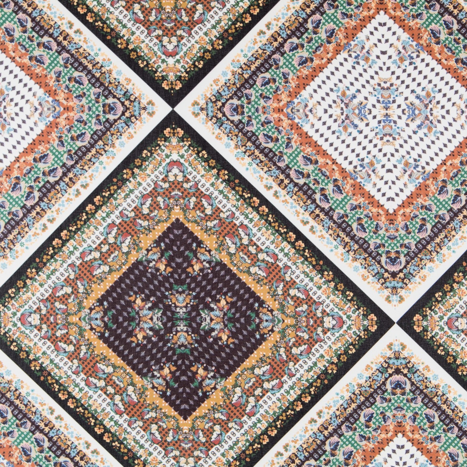 Gasa Patchwork Marrón - Ribes y Casals