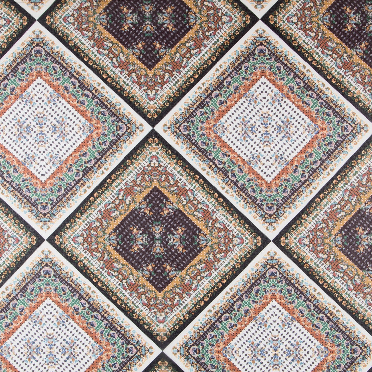 Gasa Patchwork Marrón - Ribes y Casals