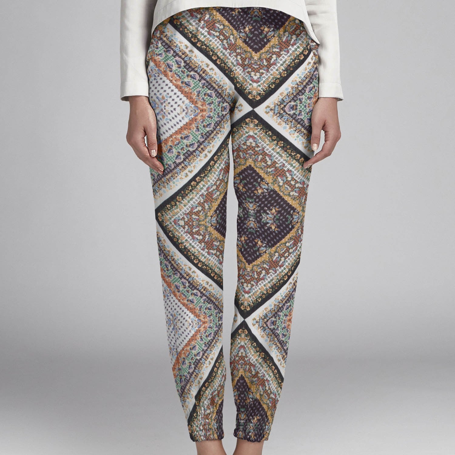 Gasa Patchwork Marrón - Ribes y Casals