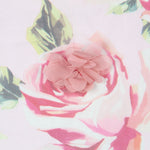 Gasa Poliéster Fantasía Flor Rosa - Ribes y Casals