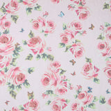 Gasa Poliéster Fantasía Flor Rosa - Ribes y Casals