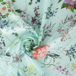 Gasa Poliéster Plumeti Verde Agua - Ribes y Casals