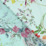 Gasa Poliéster Plumeti Verde Agua - Ribes y Casals