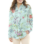 Gasa Poliéster Plumeti Verde Agua - Ribes y Casals