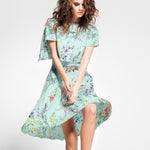 Gasa Poliéster Plumeti Verde Agua - Ribes y Casals