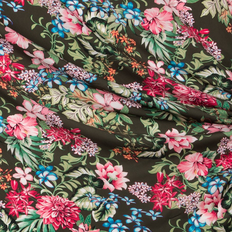 Gasa Satén Exotic Verde - Ribes y Casals