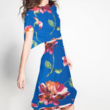 Gasa Sedosa Tropical Azul - Ribes y Casals