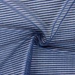 Retal Punto Fino Listado Marino 65x140 cm - Ribes y Casals