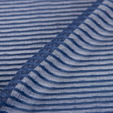 Retal Punto Fino Listado Marino 65x140 cm - Ribes y Casals