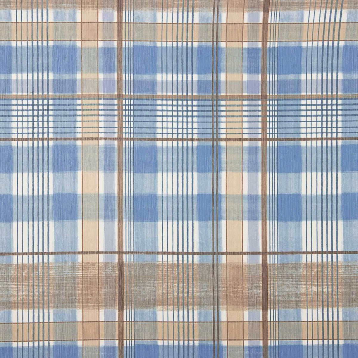 Retal Gasa Bambula Caudros Azules 140x150 cms - Ribes y Casals