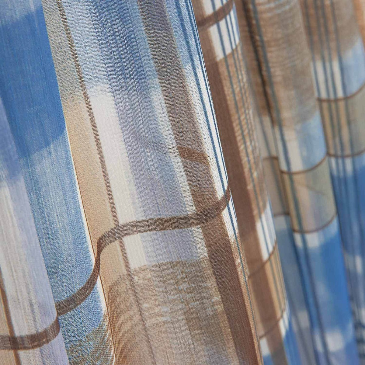 Retal Gasa Bambula Caudros Azules 140x150 cms - Ribes y Casals