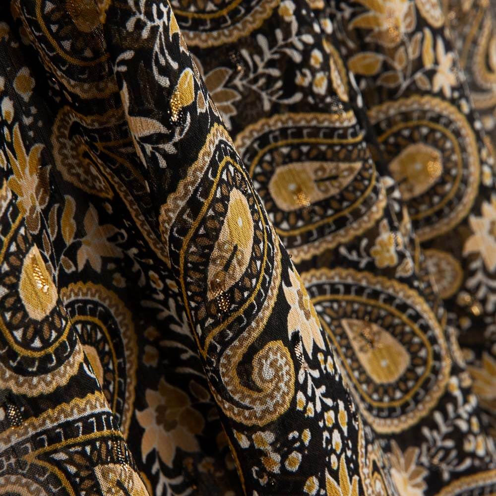 Gasa Bambula Lurex Azteca - Ribes y Casals