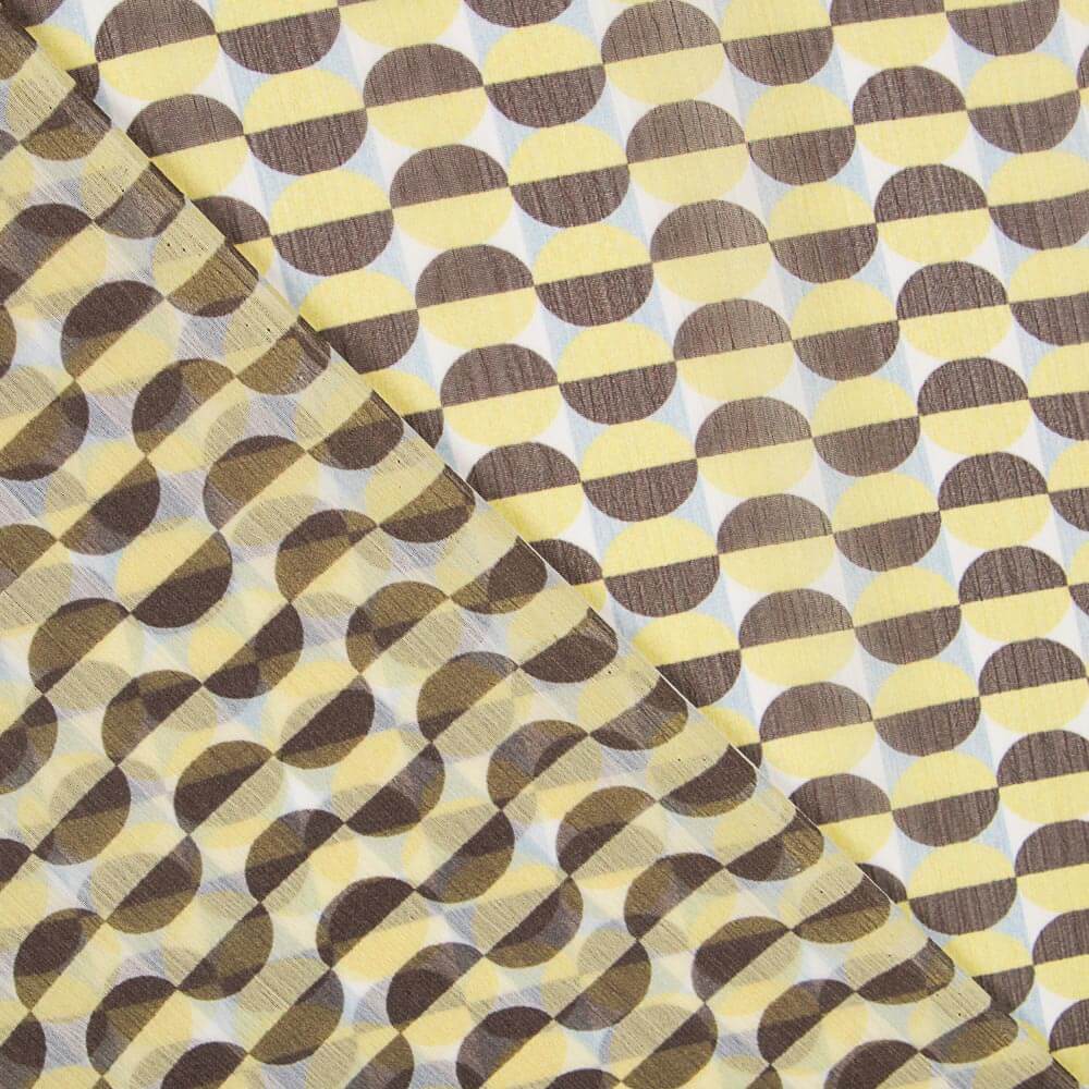 Bambula Poliéster Geo Redondas Amarillas - Ribes y Casals