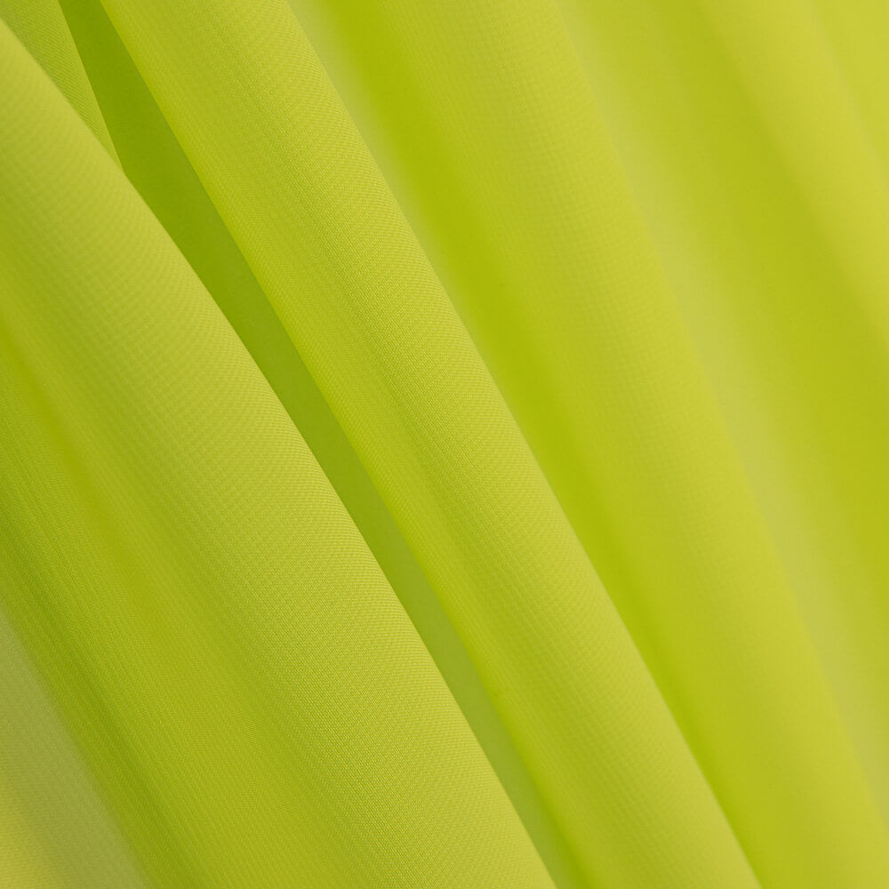 Retal Gasa Chiffón Verde Lima 130x150 cm - Ribes y Casals