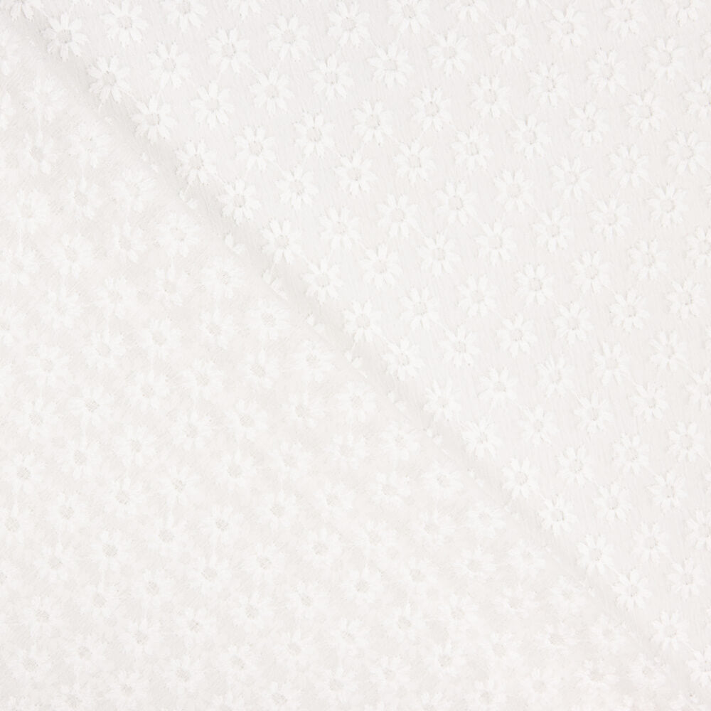 Gasa Bambula Poliéster Flor Blanco Roto - Ribes y Casals